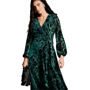 Anthropologie Hutch Dress in Emerald NWT